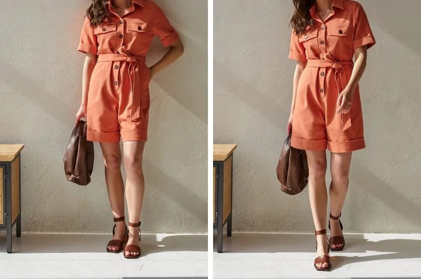 krótkie włosy stylizacje z akcesoriami do kombinezonu