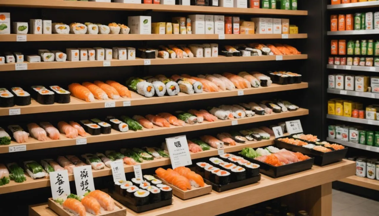 Ryż do sushi, nori i ocet ryżowy składniki