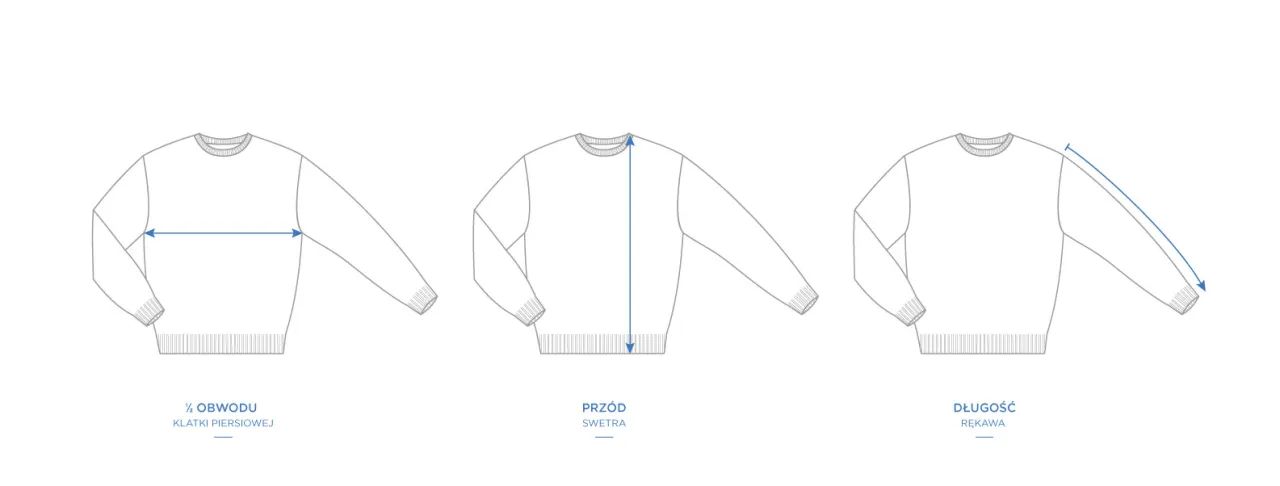 jak mierzyć obw&oacute;d klatki piersiowej do swetra