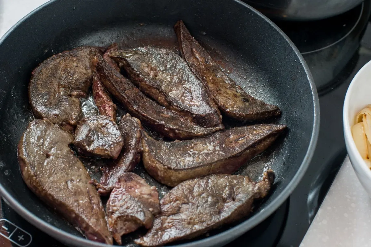 czyszczenie wątróbki drobiowej