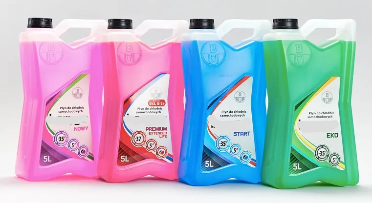 technologie płyn&oacute;w chłodniczych IAT OAT HOAT infografika