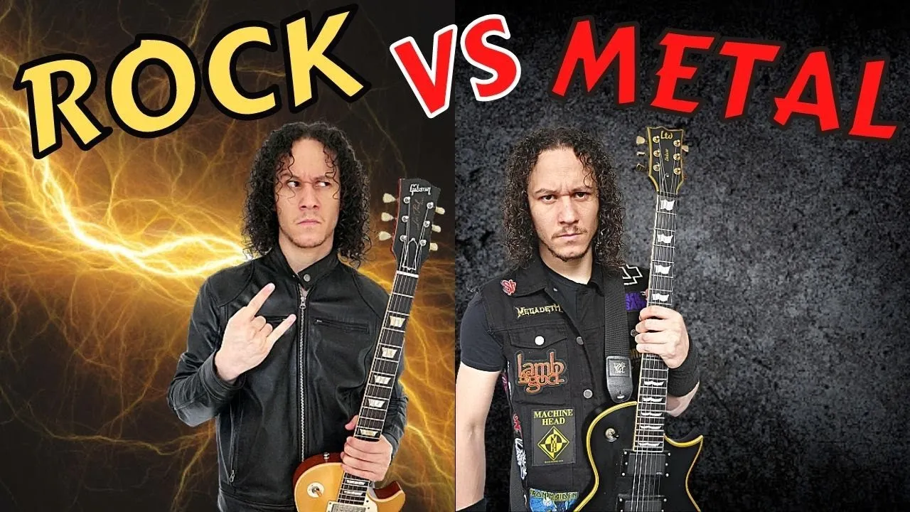 Gitarrenriff Hard Rock vs Heavy Metal