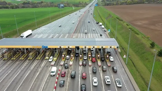 Autostrada A1 widok z drona, nowoczesna infrastruktura