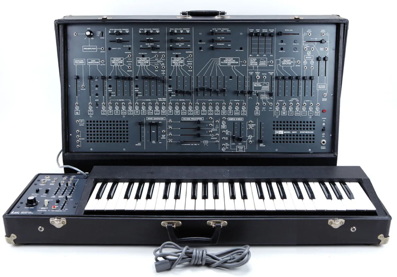 syntezatory Mooga ARP lata 70.