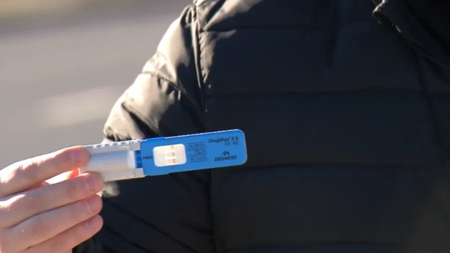 policja kontrola drogowa test narkotykowy