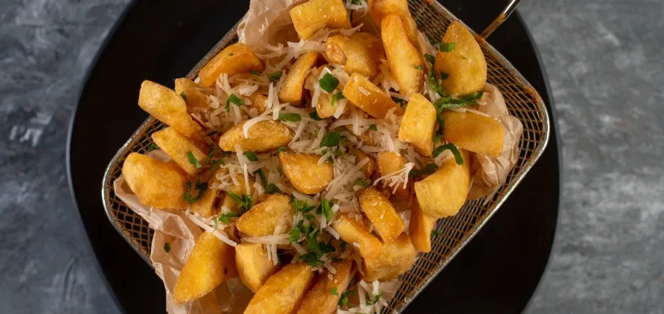 frytki z parmezanem, frytki meksykańskie, frytki z curry