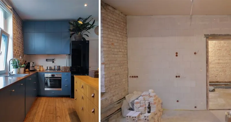 remont mieszkania przed i po, koszty remontu