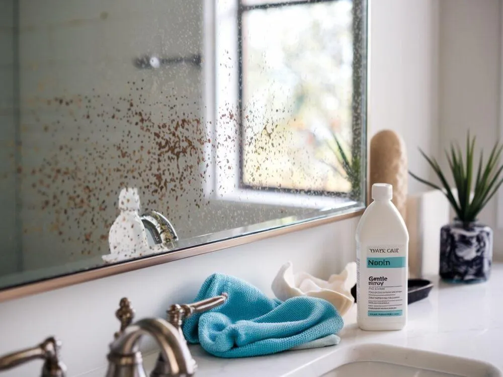 domowe sposoby na korozję lustra, maskowanie uszkodzeń lustra