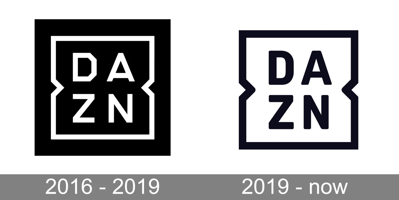 DAZN logo i interfejs