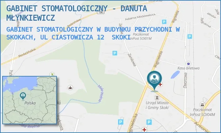 Mapa plac&oacute;wek NFZ stomatologicznych