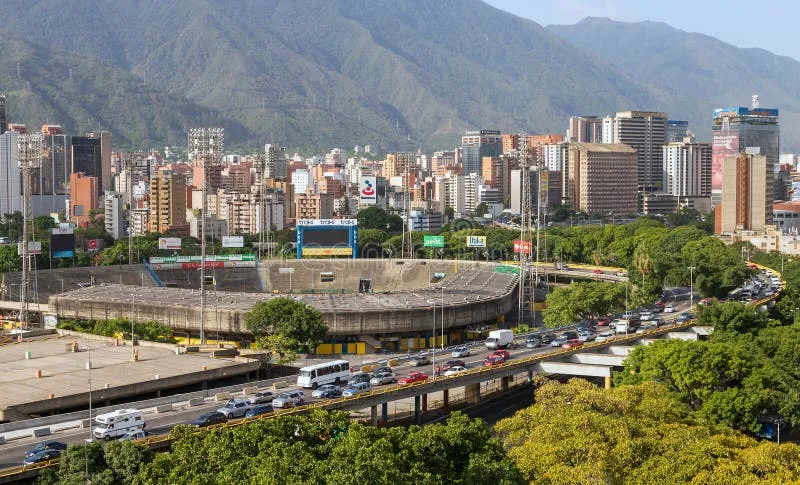 Caracas panorama miasto Wenezuela