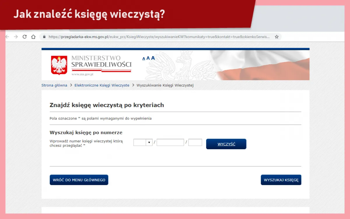 przeglądanie księgi wieczystej online