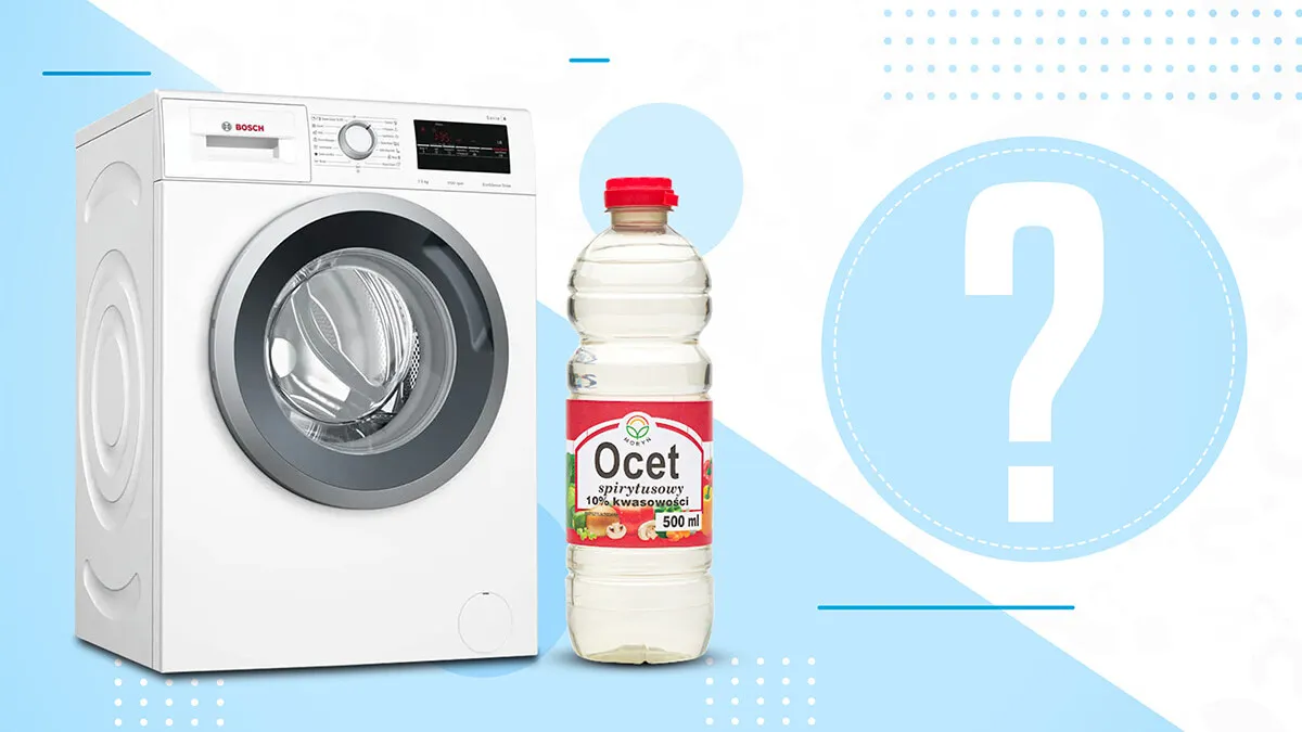 ocet i soda oczyszczona do czyszczenia pralki