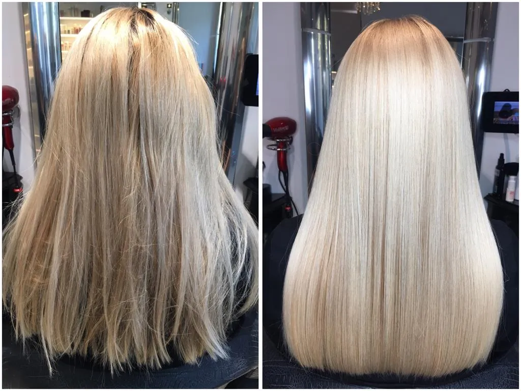 botoks na włosy efekty przed i po