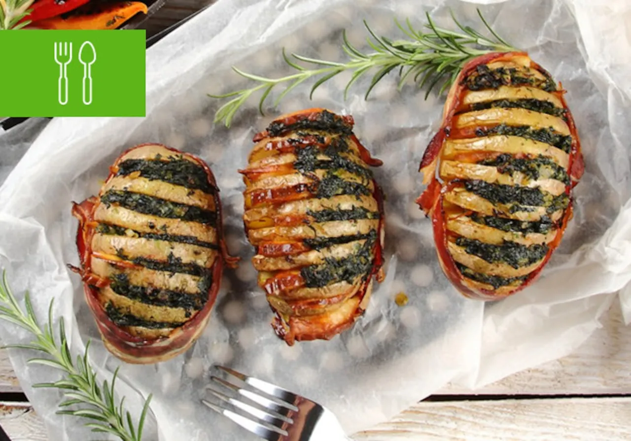 wegetariańskie przekąski z grilla