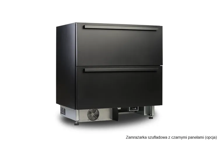 Nowoczesna zamrażarka z wyświetlaczem temperatury