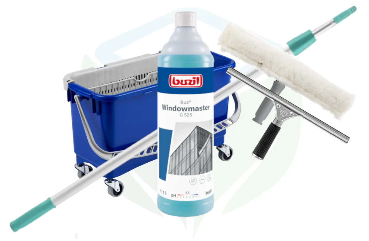 Sprzęt do mycia okien na wysokości