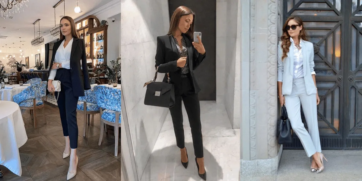 Bluzki do garnituru damskiego do pracy