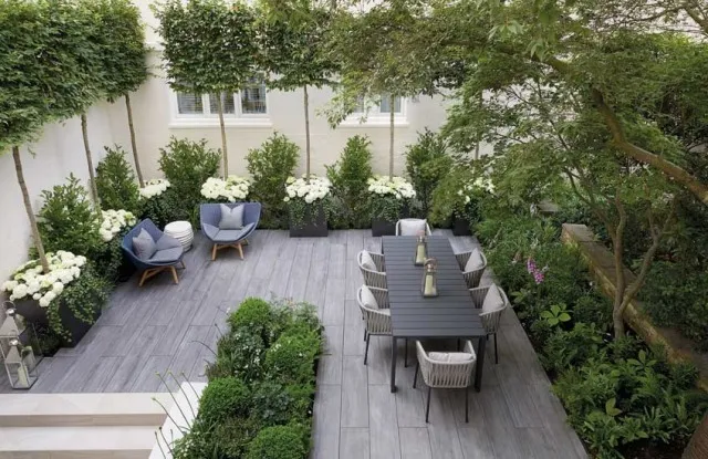 nowoczesny ogród działkowy aranżacje