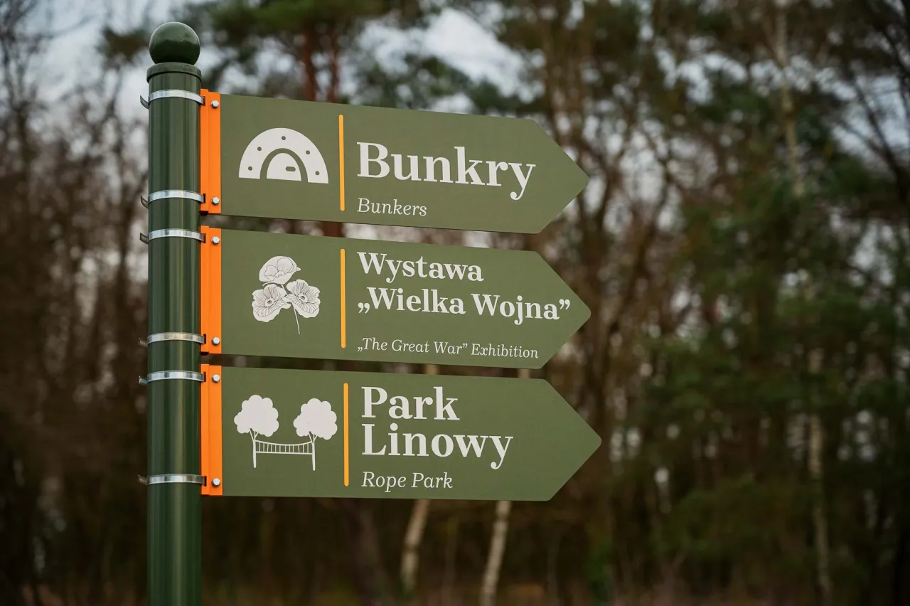 Park Leśny Lubin mapa atrakcji