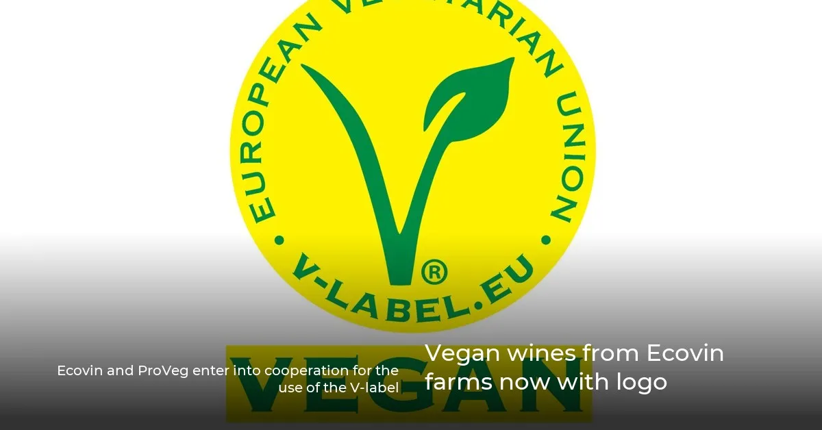 Wino wegańskie certyfikat V-Label