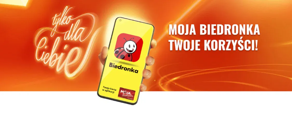 Aplikacja Moja Biedronka ekran główny promocje