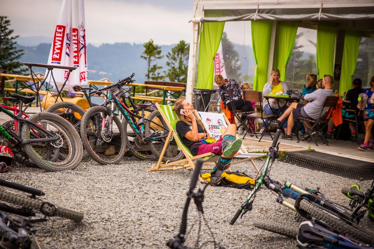 Rodzina na rowerach Wisła Ustroń