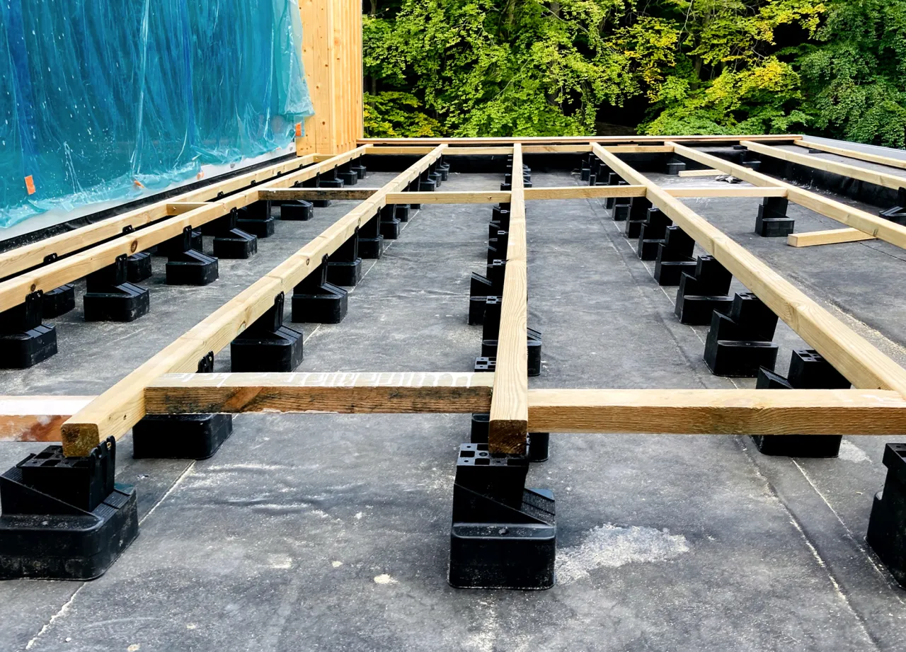 Zdjęcie Co położyć na papę na balkonie, aby uniknąć problemów z wilgocią?