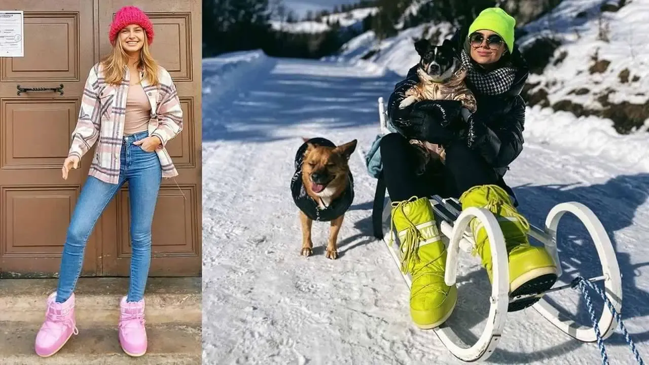 Zdjęcie Stylizacje gwiazd z moon boot – jak wyglądać modnie i wygodnie