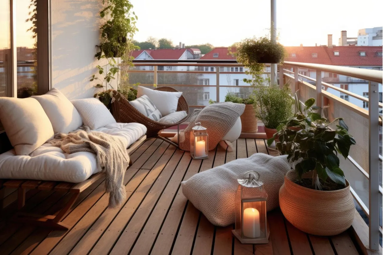 Zdjęcie Jak urządzić balkon w bloku, aby stworzyć przytulną przestrzeń?