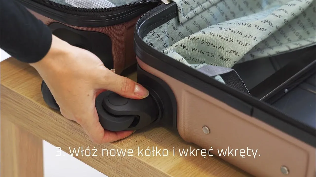 Zdjęcie Czy można wymienić kółka w walizce Wittchen? Oto co musisz wiedzieć