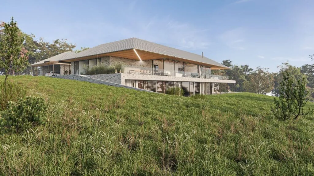 Zdjęcie Projekt domu na wzgórzu: wyzwania i inspiracje architektoniczne