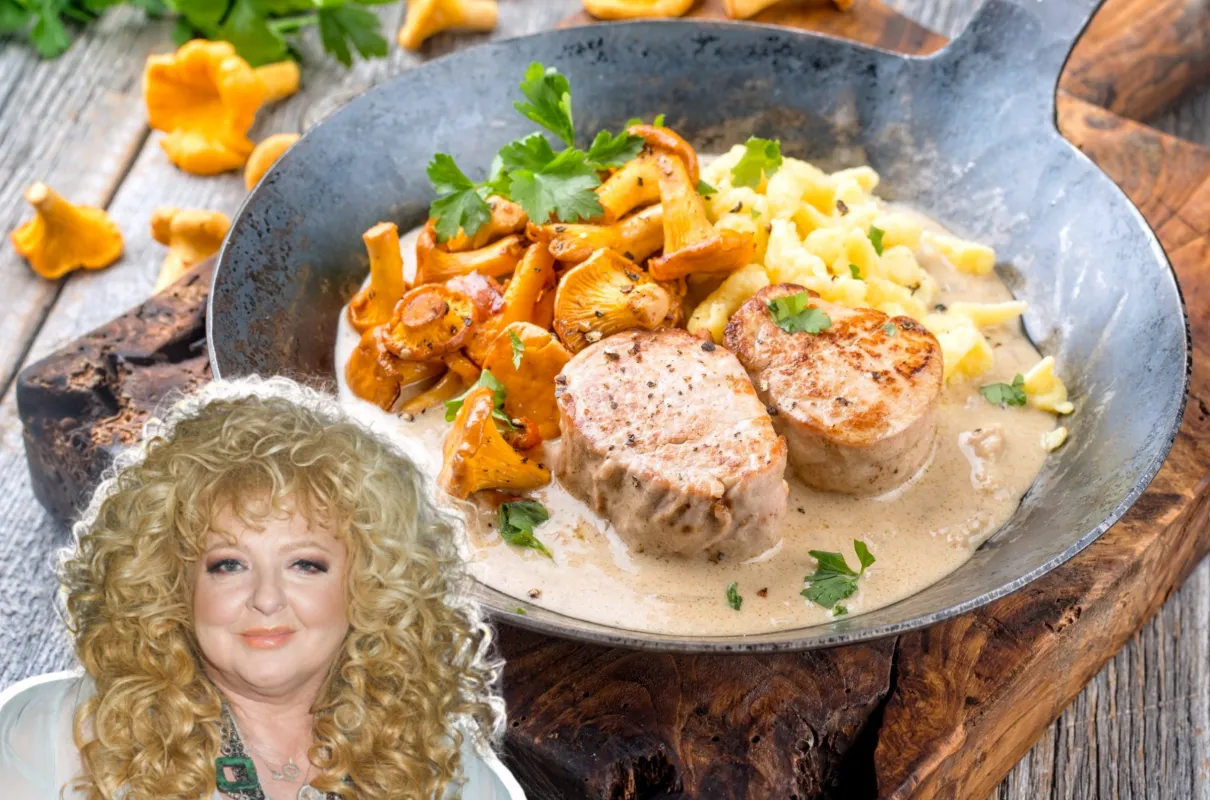 Elegancki obiad polędwiczki kurkowe