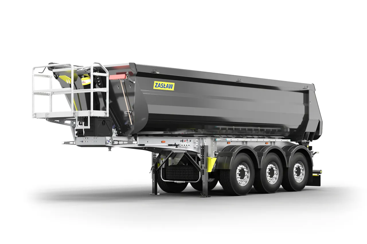 R&oacute;żne typy naczep wywrotek stalowych i aluminiowych