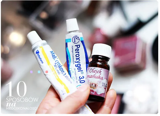 olejek herbaciany pasta cynkowa plasterki na pryszcze
