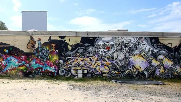 Legale Graffiti W&auml;nde Osnabr&uuml;ck Ostbunker Hyde Park