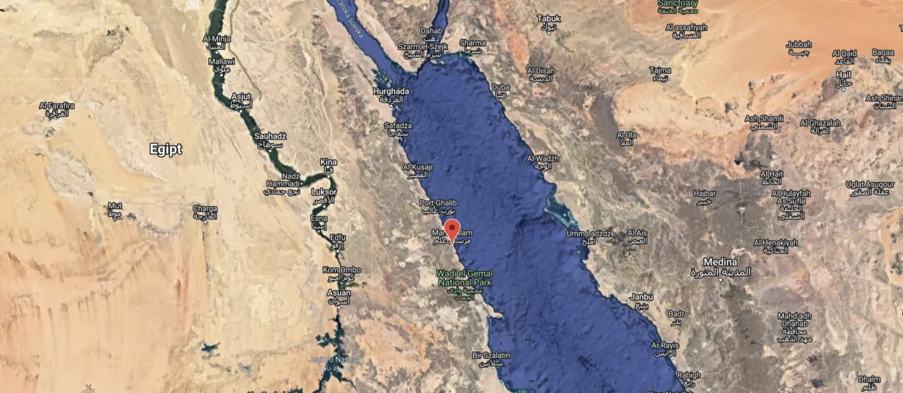 mapa spot&oacute;w kitesurfingowych Egipt