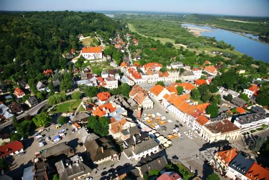 Kazimierz Dolny Rynek z lotu ptaka