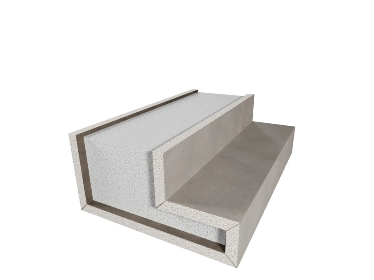 Półka z karton-gipsu z oświetleniem LED