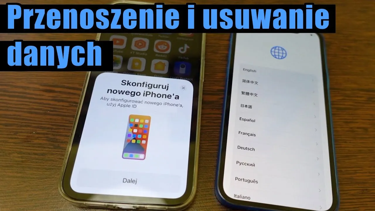 przenoszenie danych iphone