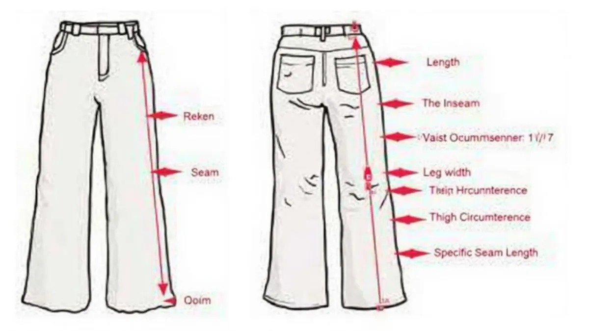 jak prawidłowo zmierzyć długość spodni do skrócenia