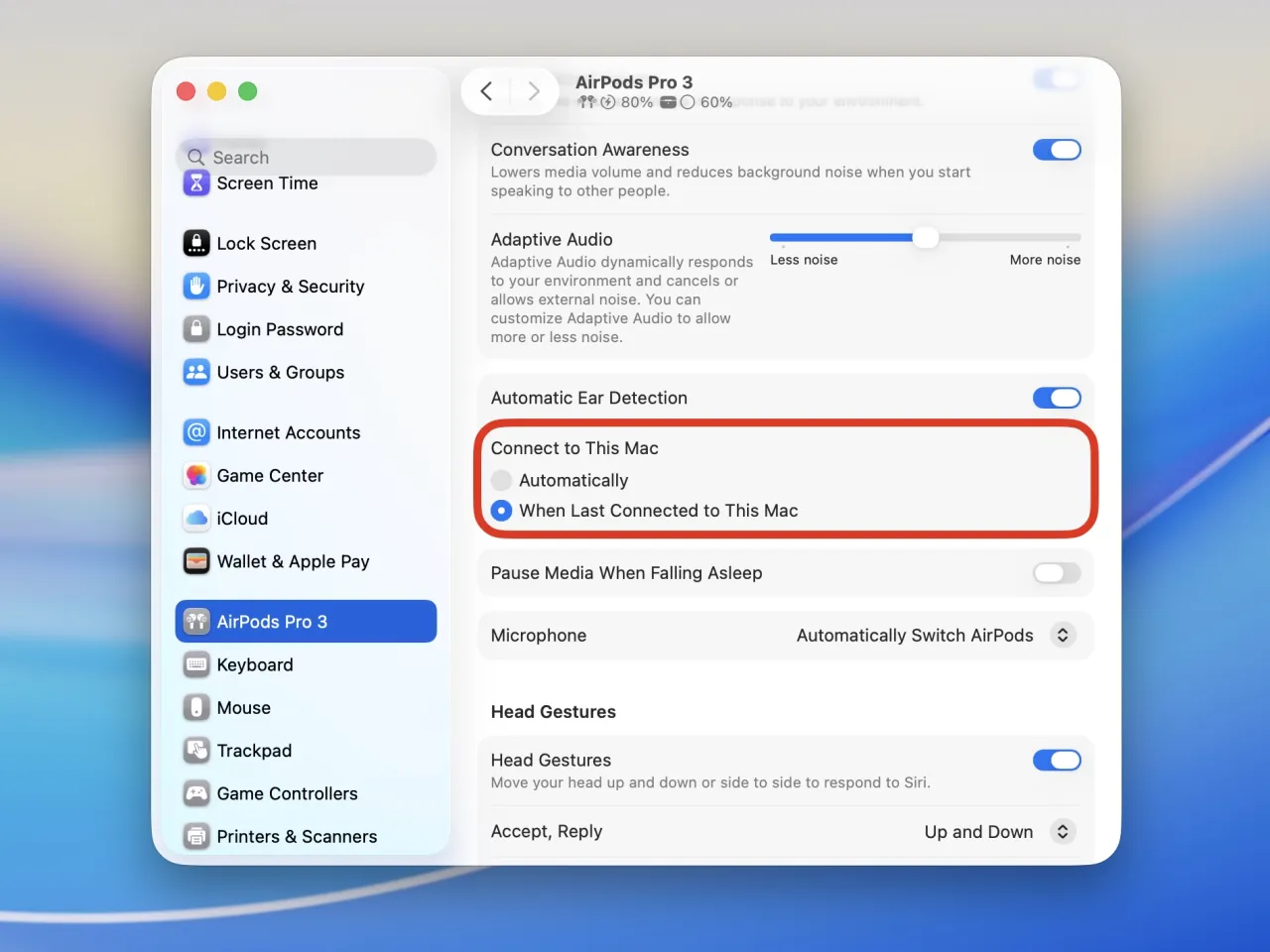 Automatyczne przełączanie AirPods między iPhone iPad Mac
