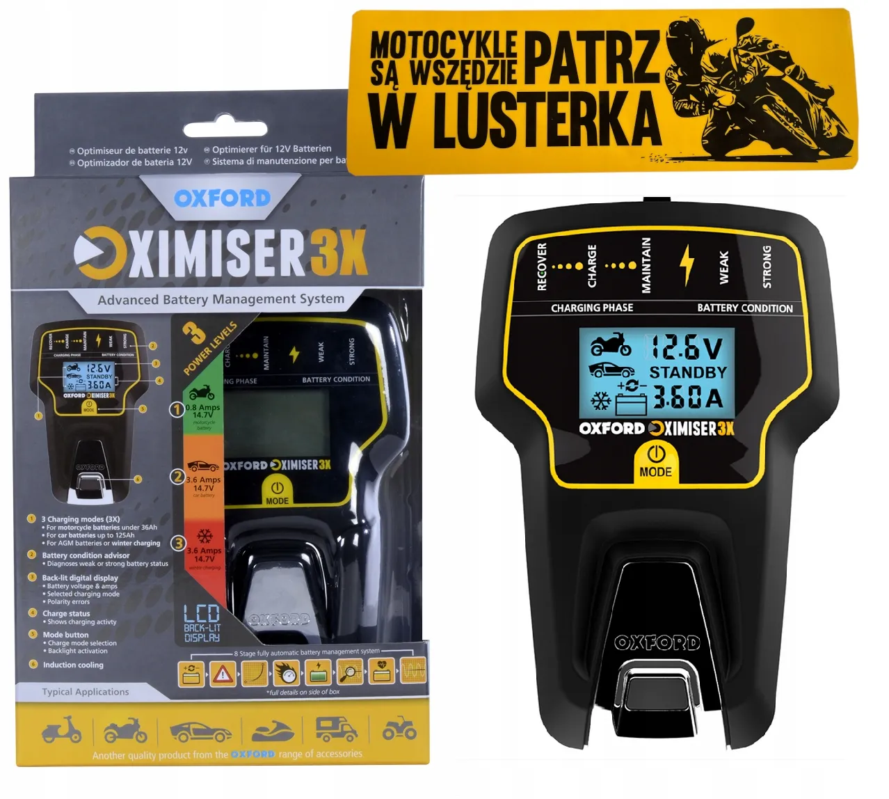 prostowniki motocyklowe CTEK NOCO Oxford