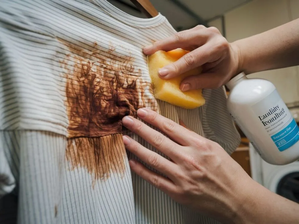 usuwanie świeżej plamy z farby olejnej z ubrania