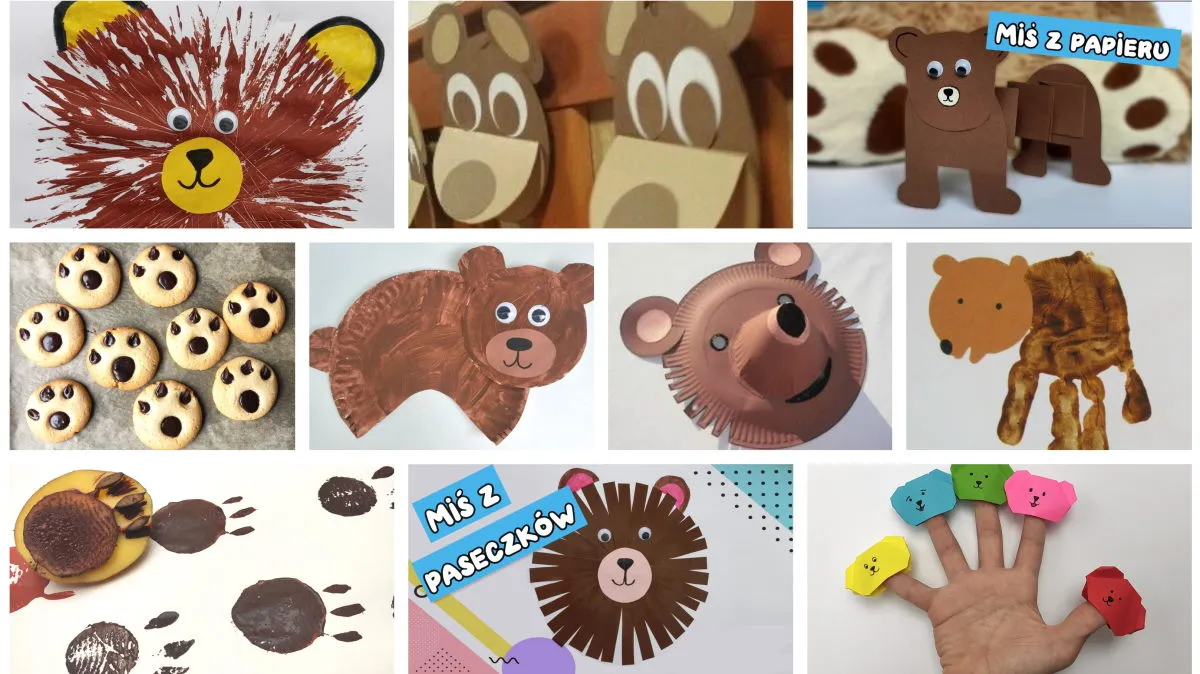 Prace plastyczne dzień pluszowego misia przedszkole
