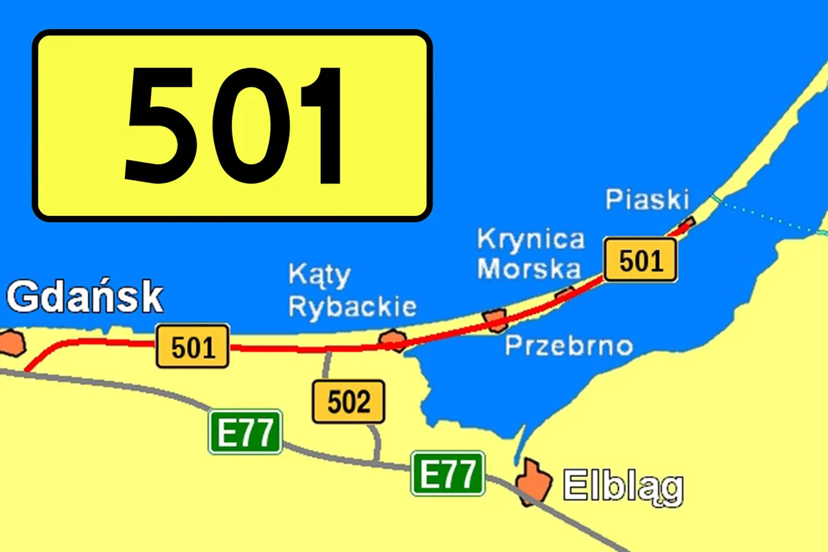 droga wojew&oacute;dzka 501 Krynica Morska