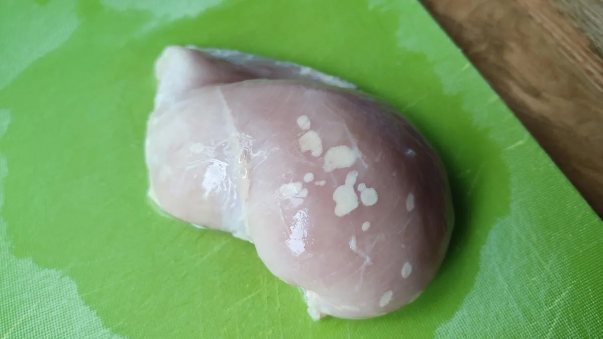 mięso z oparzeliną mrozową