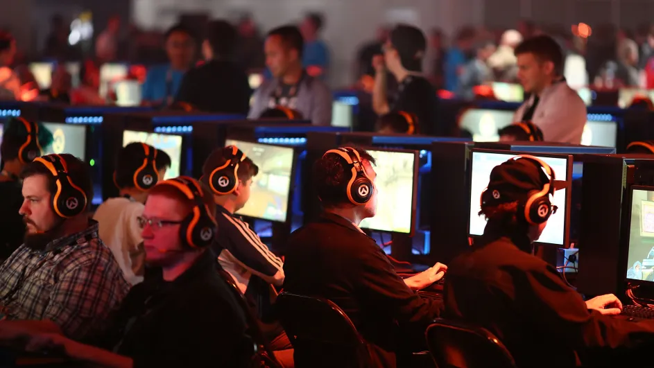 gracz e-sportowy na turnieju