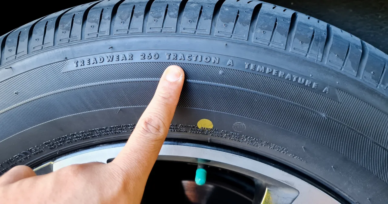 Kolorowe kropki na oponach nowe opony oznaczenia