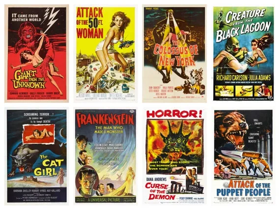 Plakaty klasycznych horrorów wszech czasów